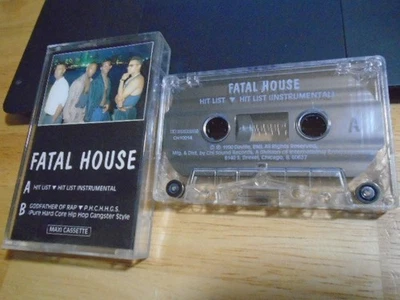 RARE OOP Fatal House CASSETTE TAPE Hit List + 1992 rap hip hop CHICAGO IL 1990 ! - Image 1 of 2