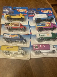 Hot Wheels Haulers 8 Stück 1996 McDonald’s Good & Plenty Jolly Rancher Tropican - Bild 1 von 17