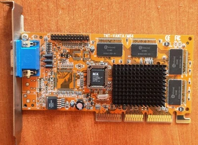 NVIDIA  TNT M64 Vanta 32MB | AGP | VA-233  32M vintage graphics adapter - Immagine 1 di 4