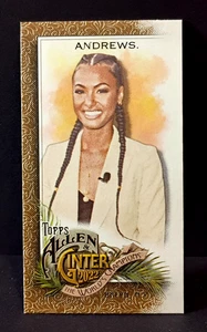 2022 Topps Allen & Ginter Mini Gold Border Malika Andrews #258 Rookie RC - Picture 1 of 9
