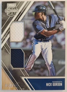 2017 Panini Elite Extra Edition - Dual Materials Silver #DM-NG Nick Gordon /149 - Bild 1 von 3
