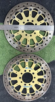 12" BREMBO RACIND DISC BRAKE WITH FLAT GOLD ANODIZED CARRIERS - Image 1 of 2