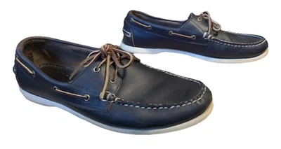 Allen Edmonds Maritime Boat Shoe Mens 12D Navy  11263 W/ Original Box - Image 1 of 4