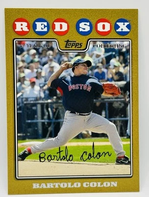  Actualización y resaltado Topps 2008 Bartolo Colon #UH14 Gold/2008 Boston Red Sox Foto 1 de 3