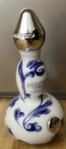 Asombroso Tequila Mini Eros Glass Bottle 50ml. Empty Small Blue White - Picture 1 of 17