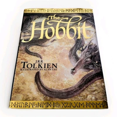 The Hobbit JRR Tolkien 1997 Hardcover Book Illustrated By Alan Lee Edition Gift  - Image 1 of 4