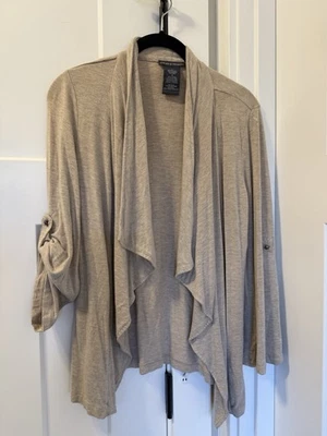 Chelsea And Theodore tan  Classy Cardigan Women's Size Small Elegant - Image 1 of 4
