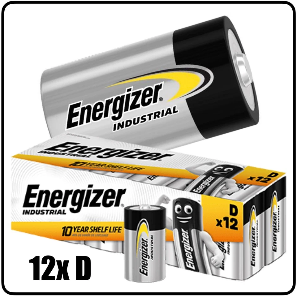 12x Energizer Industrial Mono D (12 Stück)