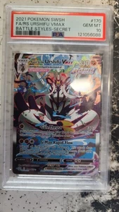 PSA 10 Rapid Strike Urshifu VMAX 170/163 SWSH Battle Styles Pokemon Card - Bild 1 von 3
