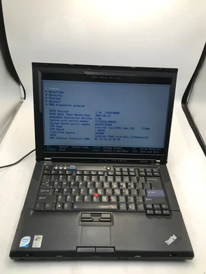 Lenovo ThinkPad R61 Intel Core 2 Duo 2.0GHz 15" -BOOTS/BENT BATTERY PINS -MZ - Image 1 of 4