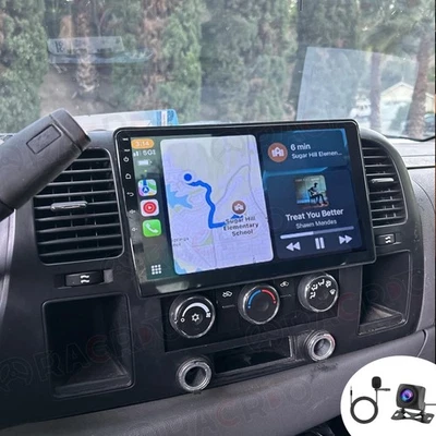 For Chevrolet Silverado 2007-2013 10" Apple Carplay Android15 Car Stereo Radio - Image 1 of 4