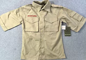 Camisa Boy Scouts Of America Juvenil Pequeña Bronceada Uniforme Manga Corta Niños Nueva con Etiquetas/Nueva - Imagen 1 de 8