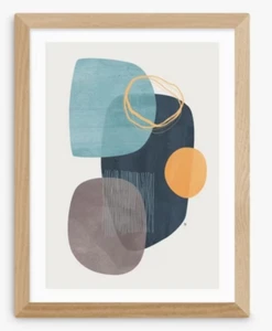 Impresión enmarcada de roble abstracto Tracie Andrews Cyra grande 86x66 cm 160 £ - Imagen 1 de 5