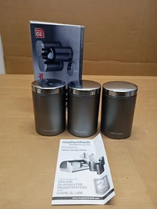Morphy Richards , Accents , Titanium Storage Canisters, 3 Piece Set , H173 - Picture 1 of 8