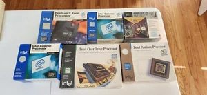 Intel Pentium AMD Prozessor Lot Vintage New-in-Box NIB Sealed OverDrive 486 - Bild 1 von 2