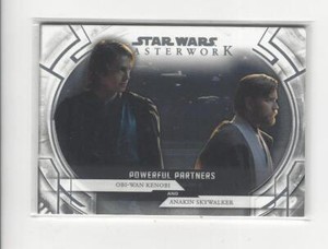 2018 Star Wars Masterwork Powerful Partners #5 Obi-Wan Kenobi & Anakin Skywalker