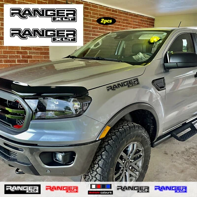 Calcomanías gráficas letras pegatinas laterales para capó de camioneta Ford Ranger XLT 2 piezas Foto 1 de 4