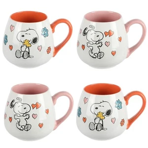 Paquete de 4 tazas de gres en forma de vientre grandes de 20 oz para madres de maní - Imagen 1 de 4