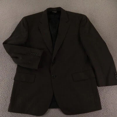 Chaqueta Hopsack M Marrón Pata de Gallo Cuadros 100% Lana Blazer Abrigo Deportivo 42S Foto 1 de 4