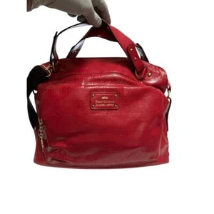 Juicy Couture Ever After Cherry Satchel Tasche Handtasche groß rot gold Hardware Y2K - Bild 1 von 9