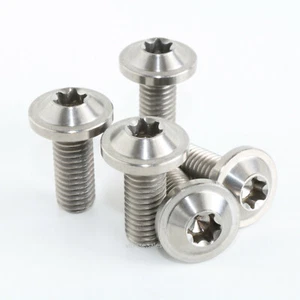 Pernos M8 x 20 mm titanio M8x20 mm tornillos cabeza de brida T40 Torx fuerte peso ligero - Imagen 1 de 6