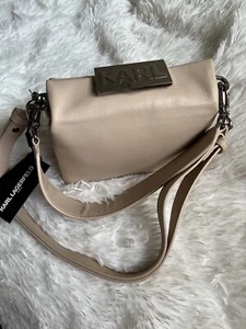 Karl Lagerfeld Damen Schultertasche Cheri klein beige neu mit Etikett - Bild 1 von 8