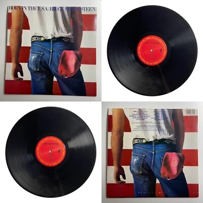 Bruce Springsteen BORN IN THE U.S.A. Etched Vinyl LP Columbia 1984 QC 38651  - Image 1 of 4