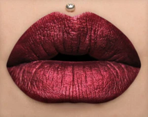 CHILI MAUVE Metallic BLOOD RED Velvet Liquid Lipstick Waterproof Long Lasting - Picture 1 of 7