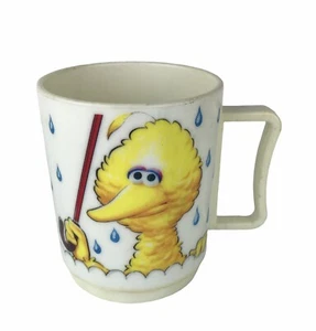 Vintage großer Vogel Plastikbecher Peter Pan Sesamstraße Muppets Melamin - Bild 1 von 7