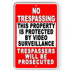 Property Protected By Video Surveillance Warning Security Camera  5 Sizes S060