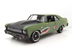 Chevrolet Nova Warhawk Street Fighter 1970 Verde Modellino 1:18 GMP - Foto 1 di 9