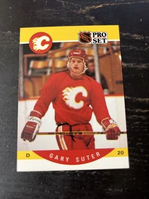 1990-91 Pro Set Hockey #46 Gary Suter - Image 1 of 2
