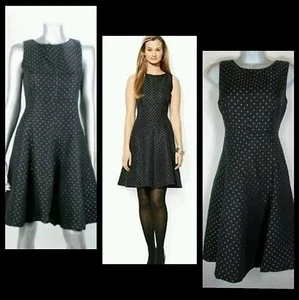 🔥🔥$100 Ralph Lauren RL American Living Black Polka Dot D2N Dress ~10 M3020🔥🔥 - Picture 1 of 11