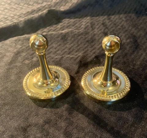 Towel Bar Rod Brackets Solid Brass #21-2 NO BAR Cover