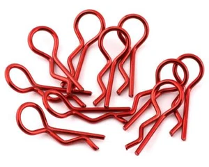 Yeah Racing Body Clips (Red) (10) (1/10 or 1/8 Scale) [YEA-YA-0594RD] - Picture 1 of 2
