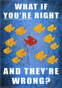What if You're Right Quotes impresión fotográfica impresión en lona elige tu talla.. - Imagen 1 de 1