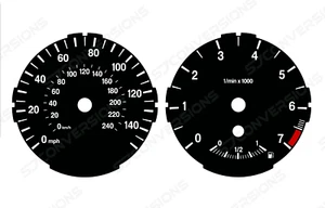 BMW E81 E82 Petrol Plain Dial Cards Gauges - Picture 1 of 1