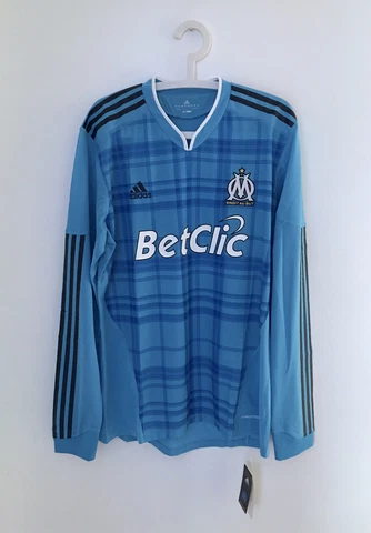 New OLYMPIQUE MARSEILLE 2010/11 Football Shirt XL Adidas Vintage Soccer Jersey Cover