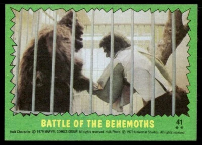 The Incredible Hulk 1979 TV Show Topps Card #41 (NM) - Image 1 of 2