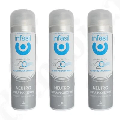 INFASIL Neutro TRIPLA Protezione 3x 150ml deodorant Spray