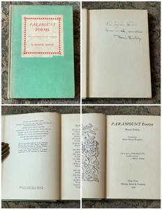 Paramount Poems, 1st Edition HC Book,1929, SIGNED & INSCRIBED by Morris Bishop - Picture 1 of 9