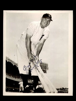 Foto autógrafa de Johnny Mize 8x10 de los Yankees Foto 1 de 2