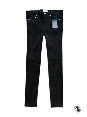 Calça feminina de camurça Saint Laurent nova em folha tamanho 40f - Imagem 1 de 4