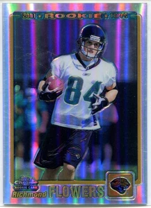 RICHMOND FLOWERS 2001 Topps Chrome Football REFRACTOR RC Rookie #319 /999 - Picture 1 of 2