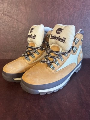 Mujer TIMBERLAND 8M Botas Senderismo Nubuk Camel Trabajo Beige Cuero Foto 1 de 4