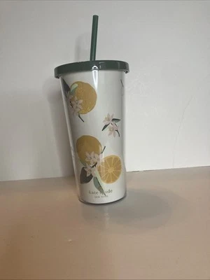 Vaso de viaje Kate Spade New York 20 oz aislado “Orange Toss” flores Foto 1 de 4