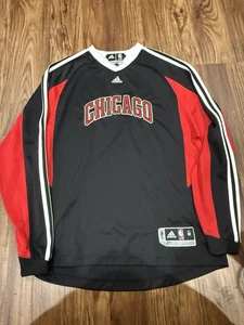 2009 Adidas Chicago Bulls Herren NBA Warm Up Langarm Shooting Shirt Trikot M - Bild 1 von 5