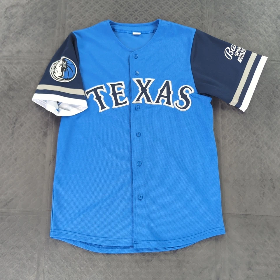 Texas Rangers x Dallas Mavericks Jersey Nathan Eovaldi Giveaway Men Small - Image 1 of 4