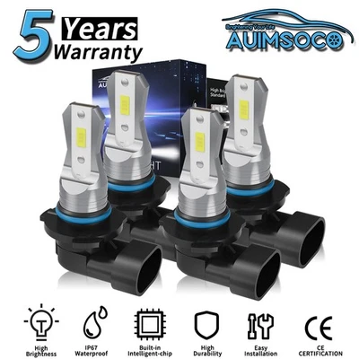 For Chevrolet Tahoe 1995-2006 LED Headlight 4x High Low Beam Bulbs Super Bright - Image 1 of 4