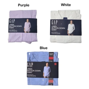 Gap Women's Relaxed Fit Light Soft Linen Button Down Top - Picture 1 of 9